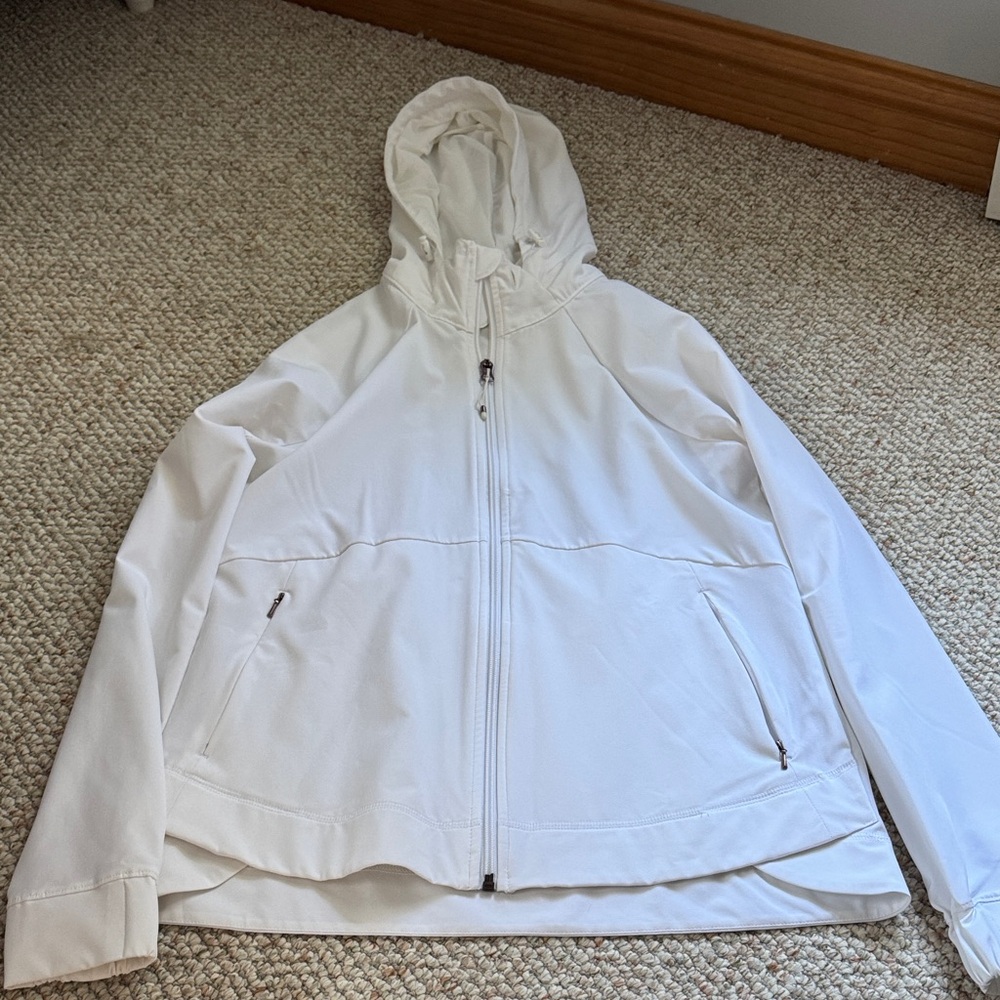 Women’s White Calia by Carrie Underwood Hooded Zip up Jacket Size small